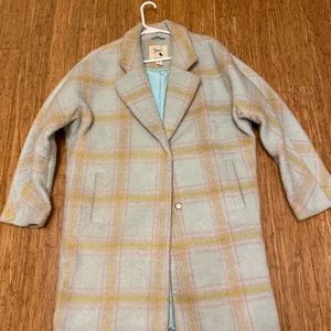 Mint Green Cocoon Coat